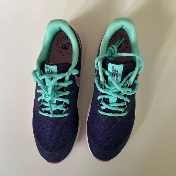 NEW Nike Star Runner 2.0 Purple Blue Grade School Kid’s Running Tennis Shoes - Picture 3 of 6